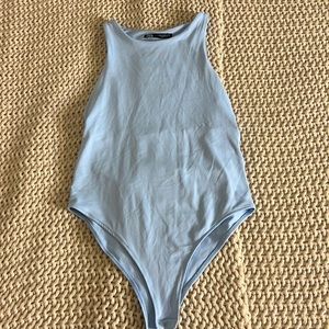 baby blue zara bodysuit